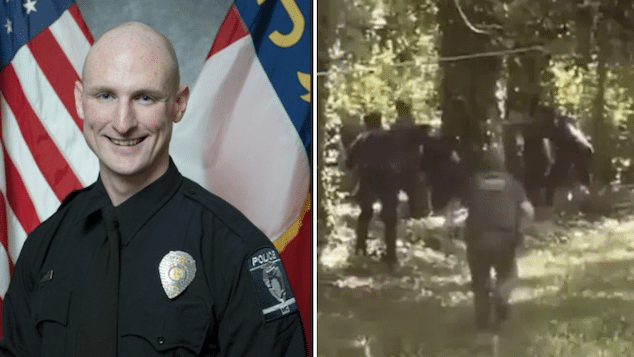 Officer Joshua Eyer with the Charlotte Mecklenburg Police Department killed along with two other police officers in East Charlotte, North Carolina shooting.